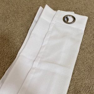 NWOT White Curtains 52Wx54L